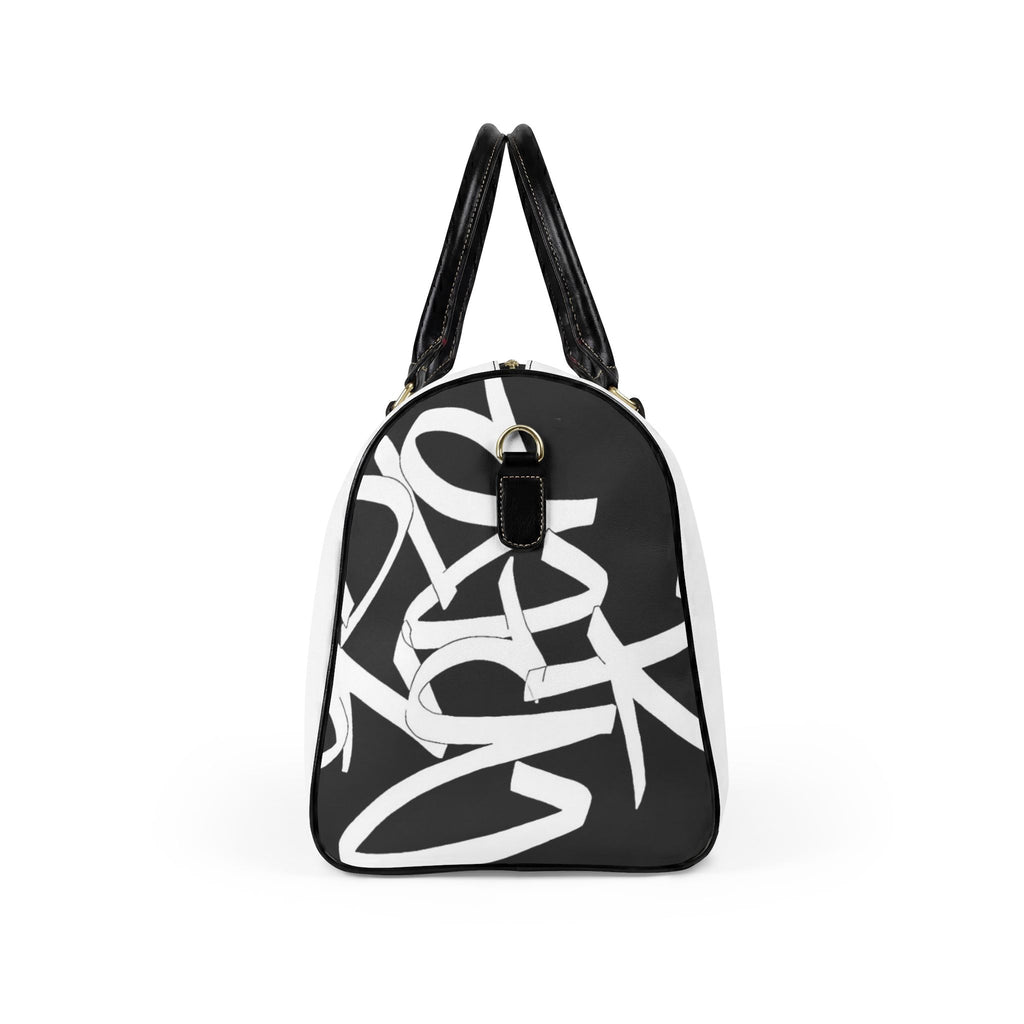 Ladie Throw White Leather Duffle