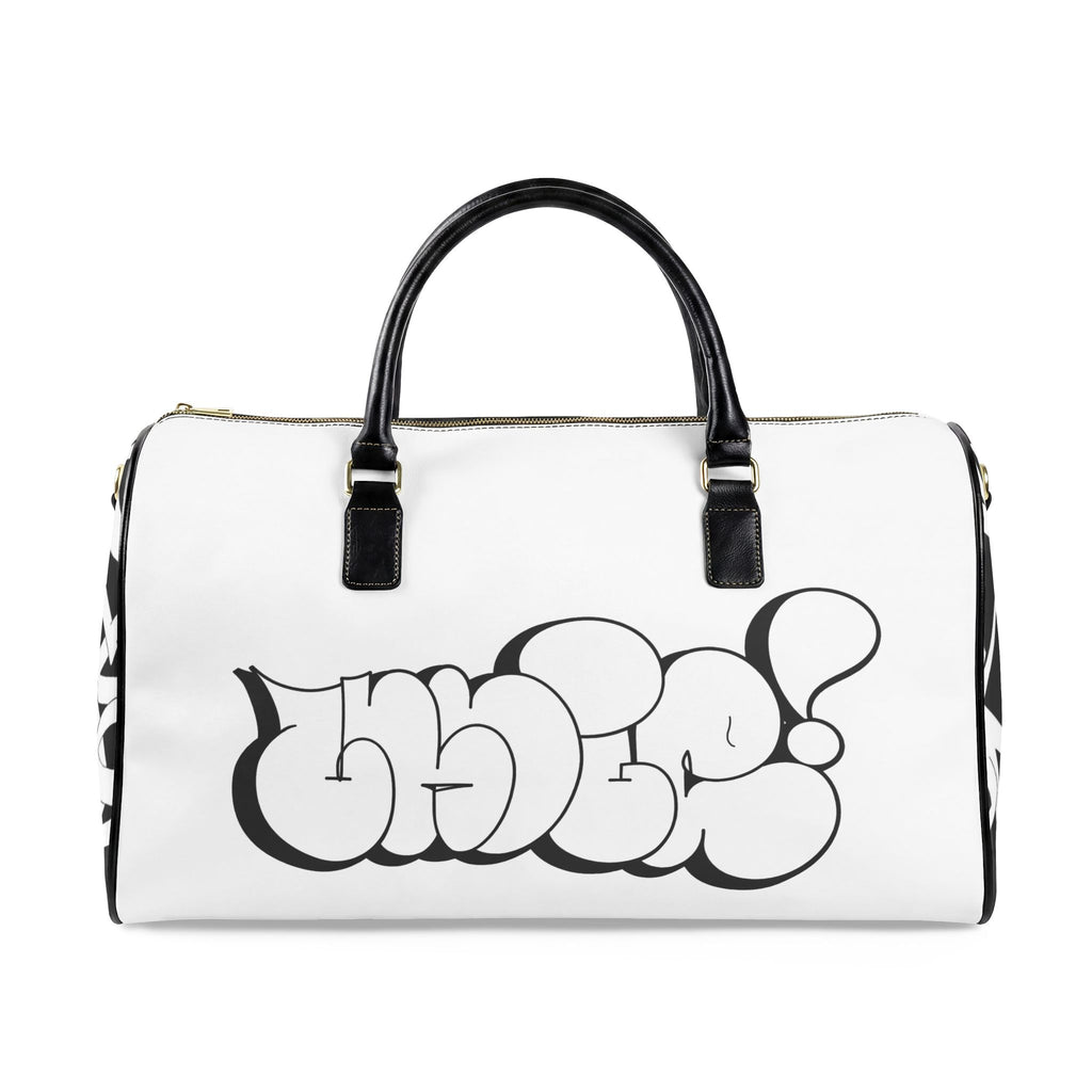 Ladie Throw White Leather Duffle