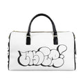 Ladie Throw White Leather Duffle