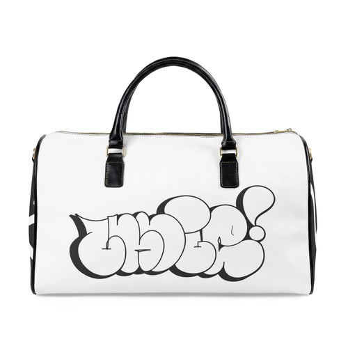 Ladie Throw White Leather Duffle